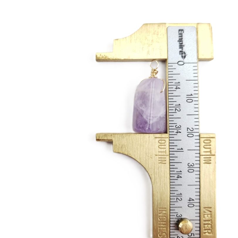 Amethyst Charm and Purple Tassel Pair - Image 4