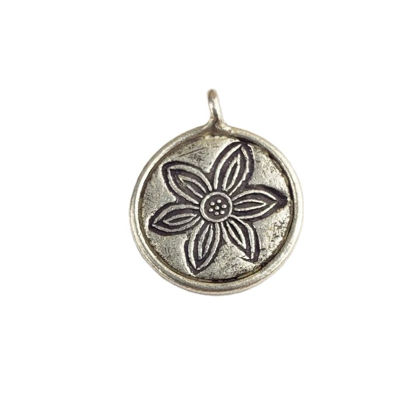 Lotus Coin Charm