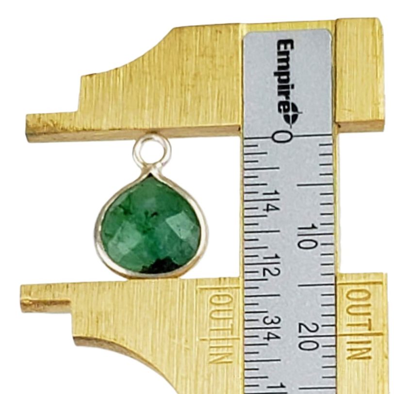 Dyed Emerald Bezel Charm - Image 4