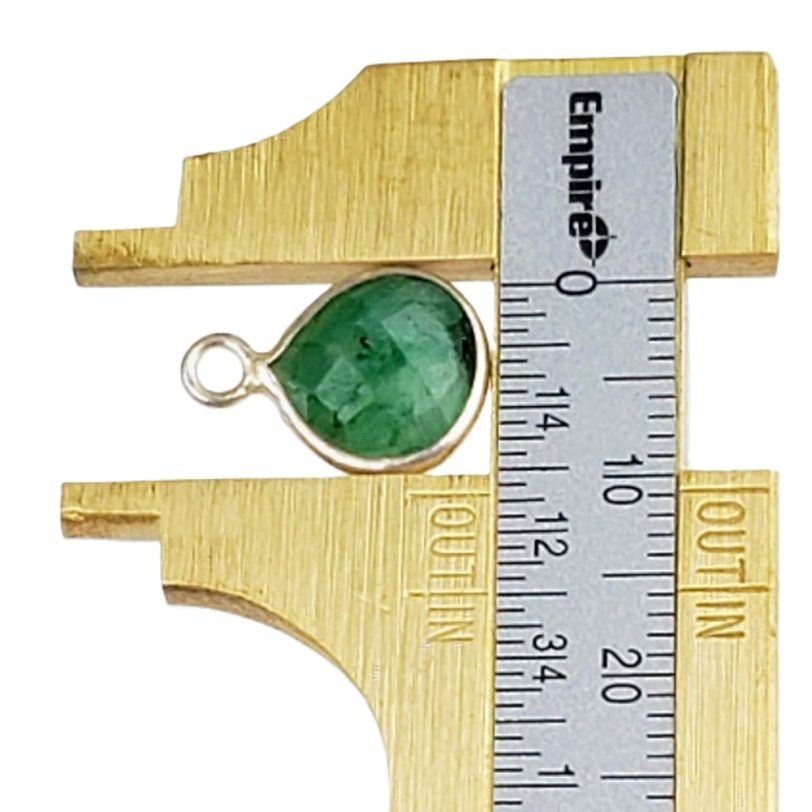 Dyed Emerald Bezel Charm - Image 3